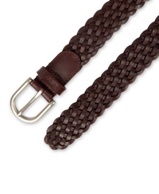 Women's Fully Adjustable Leather Braided Belt