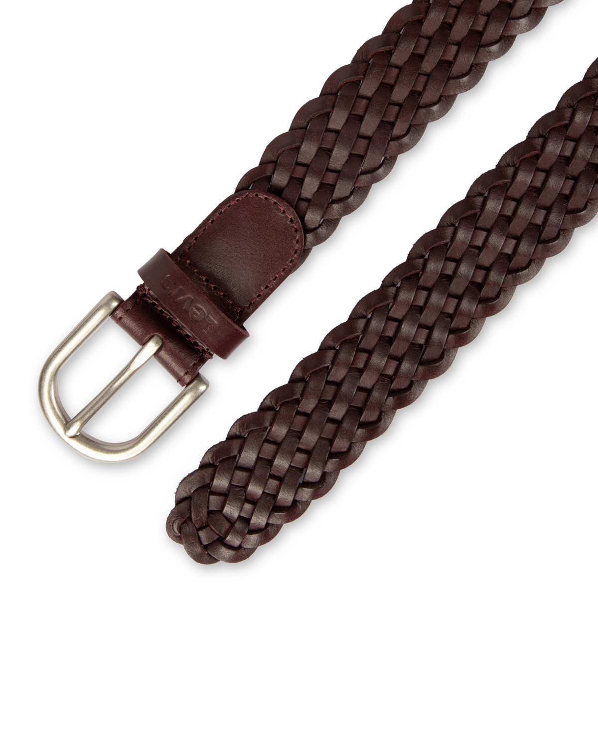 Levi's Women's Fully Adjustable Leather Braided Belt In Brown
