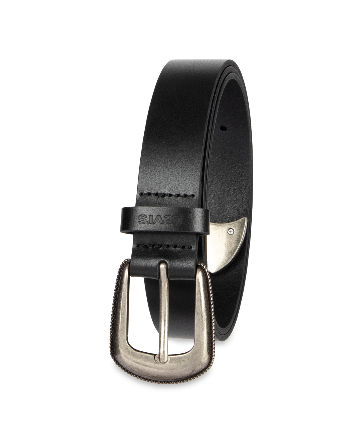 Levi's Women's Western Style Rope Detail Buckle Belt In Black