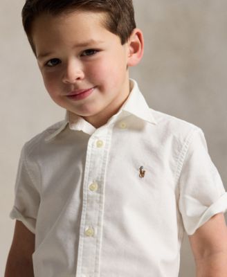 Boys' 2T-7 Oxford Short-Sleeve Shirt