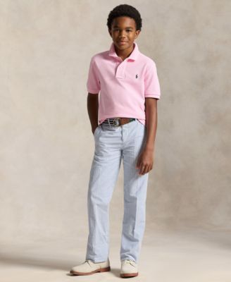 8-20 Boys' Cotton Mesh Logo Polo Shirt