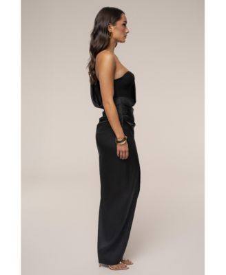 Women's Draped Radiance Maxi Dress