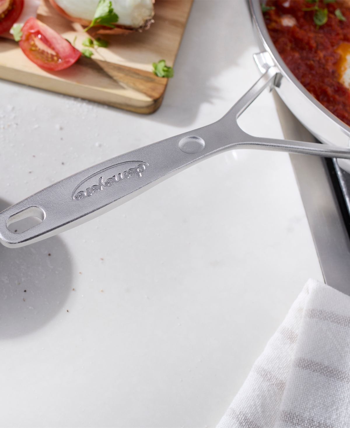 Demeyere Industry Nanotouch 5 Stainless Steel 11" Fry Pan In Metallic