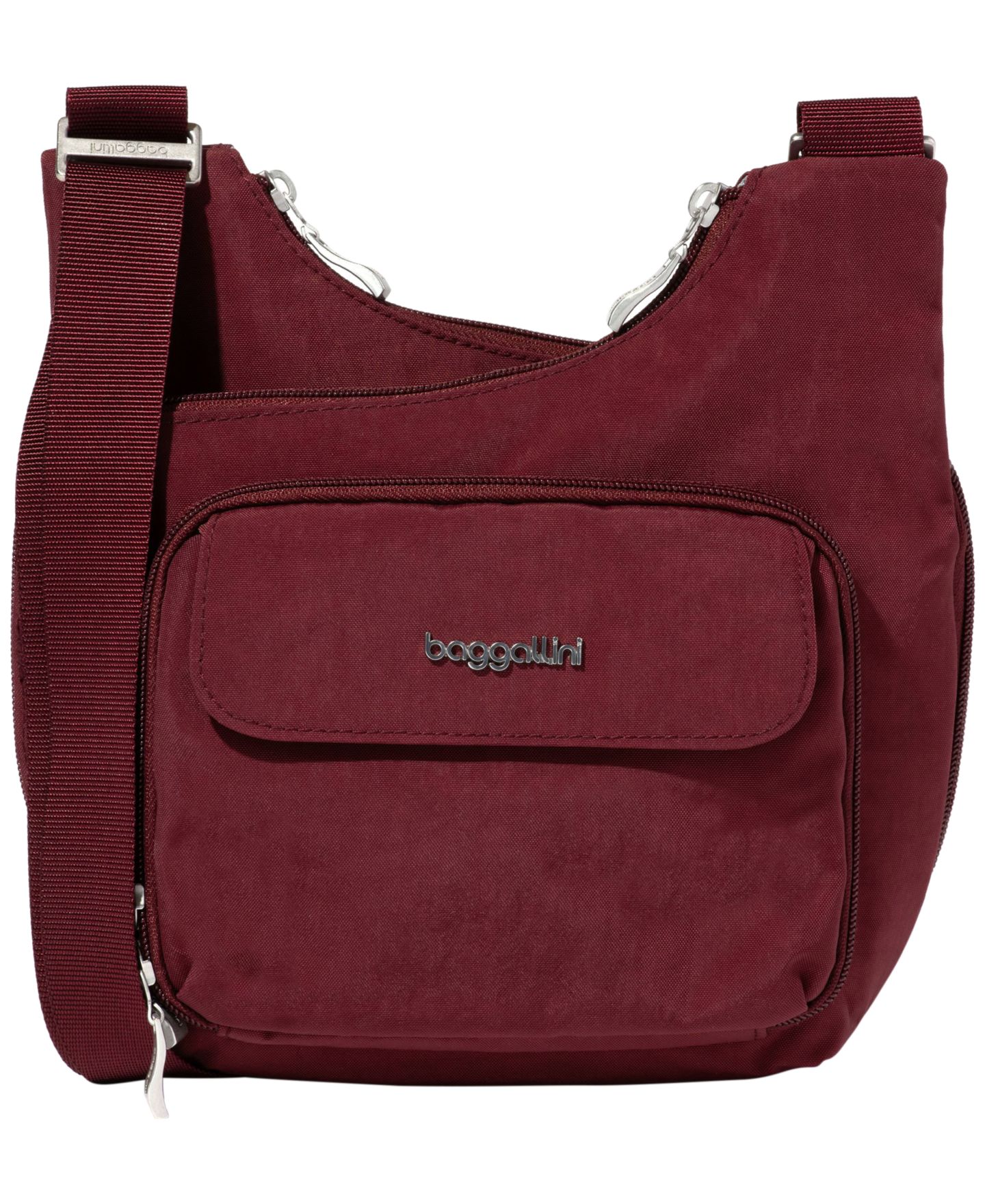 Женская сумка Baggallini Baggllini Small Size Criss Cross, цвет: Тёмный вишнёвый — фото 1