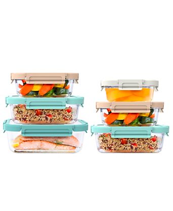 Glass Meal 12-Pc. Storage Set with Leak-Proof Seal