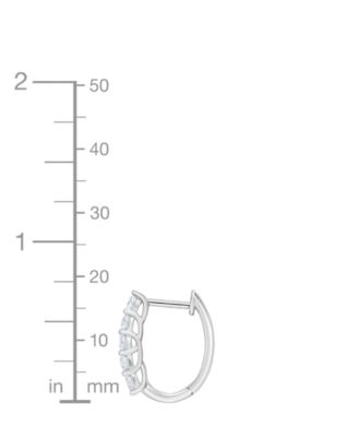 Lab-Grown Diamond Hoop Earrings (1 ct. t.w.) in Sterling Silver