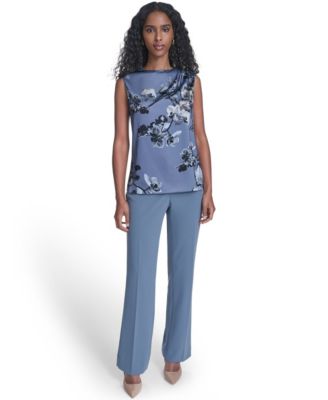 Petite Sleeveless High Neck Top