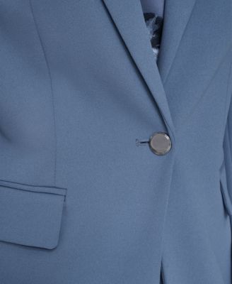 Petite Notch Collar One Button Jacket