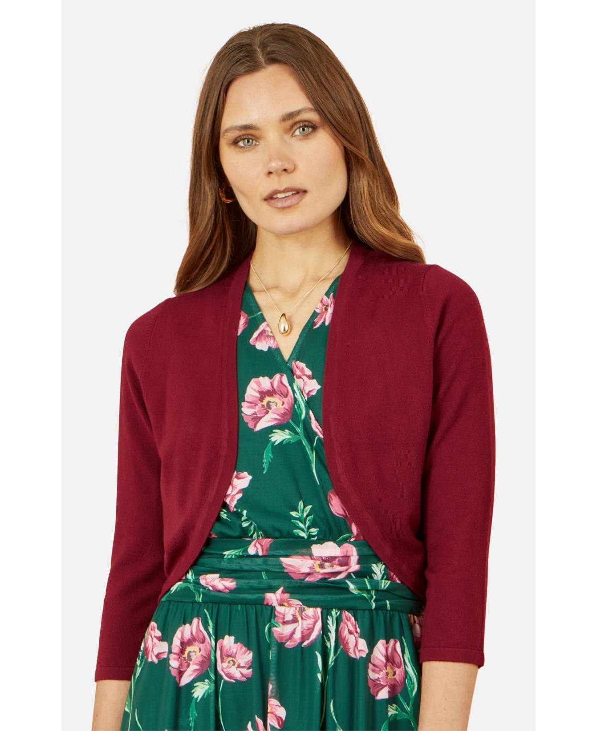 Yumi Women's Knitted Curve Bolero