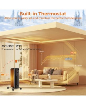 Oil Filled Radiator Heater with Adjustable Thermostat