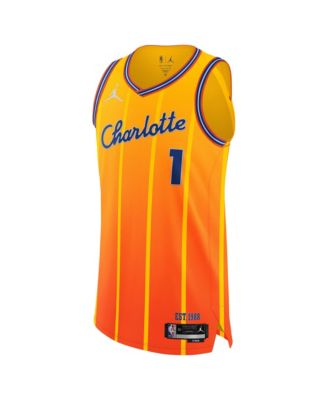 Men's and Women's LaMelo Ball Orange Charlotte Hornets 2025/26 City Edition Authentic Jersey