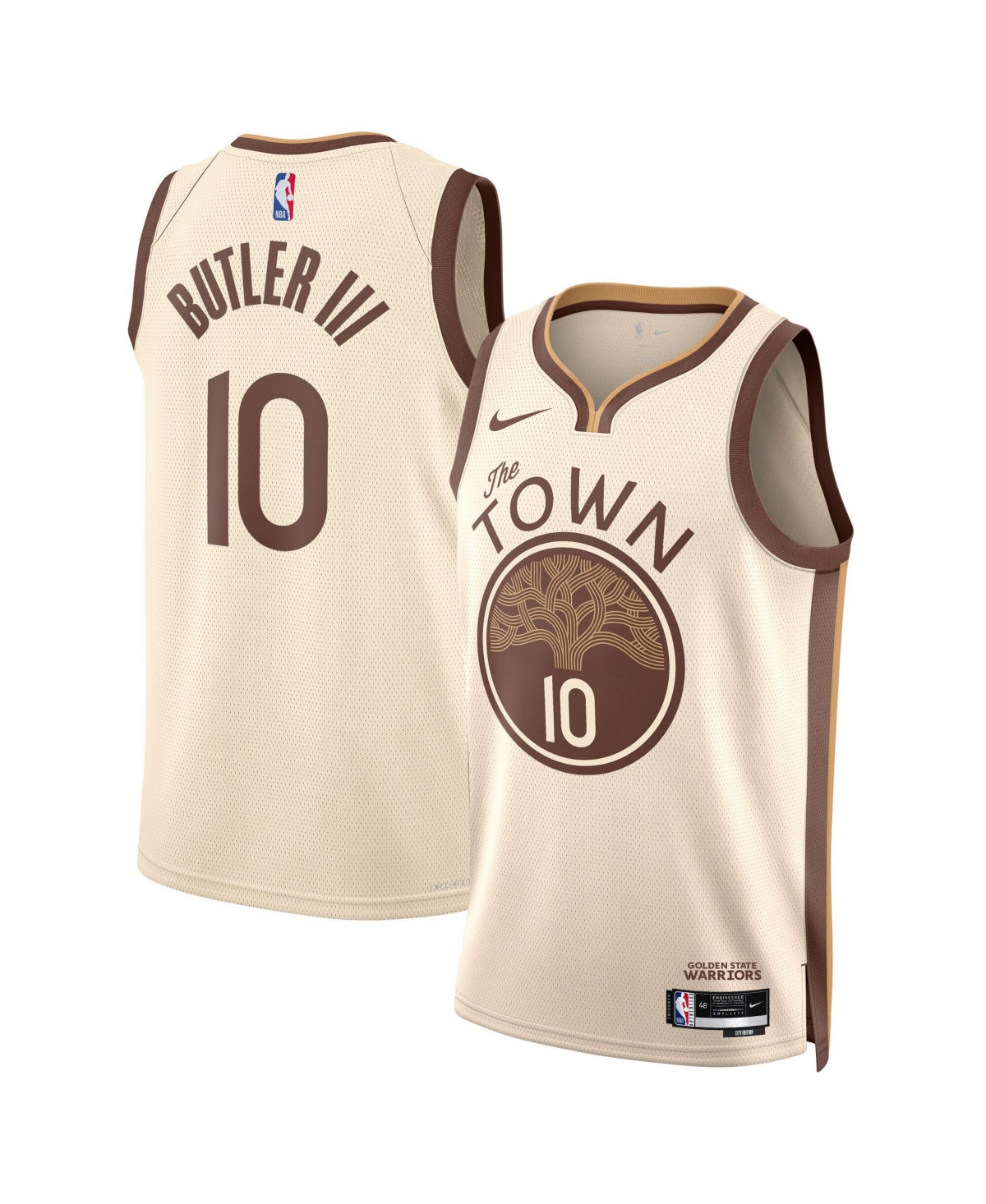 Nike Men's and Women's Jimmy Butler Iii Tan Golden State Warriors 2025/26 City Edition Swingman Jersey