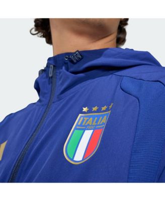 Men's Blue Italy National Team 2026 World Cup Travel Windbreaker Jacket