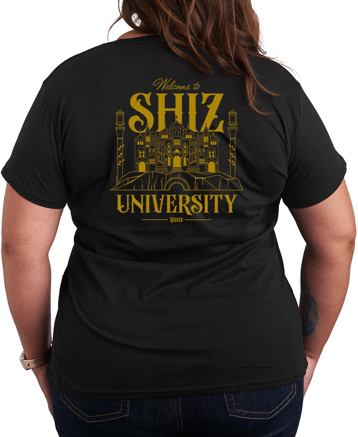 Hybrid Apparel Plus Size Short Sleeve Graphic T-shirt In Black