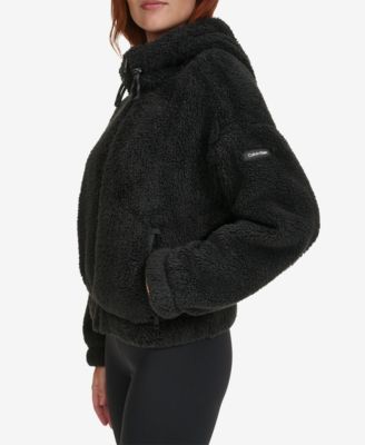 Women's Performance Oversized Hooded Sherpa Jacket