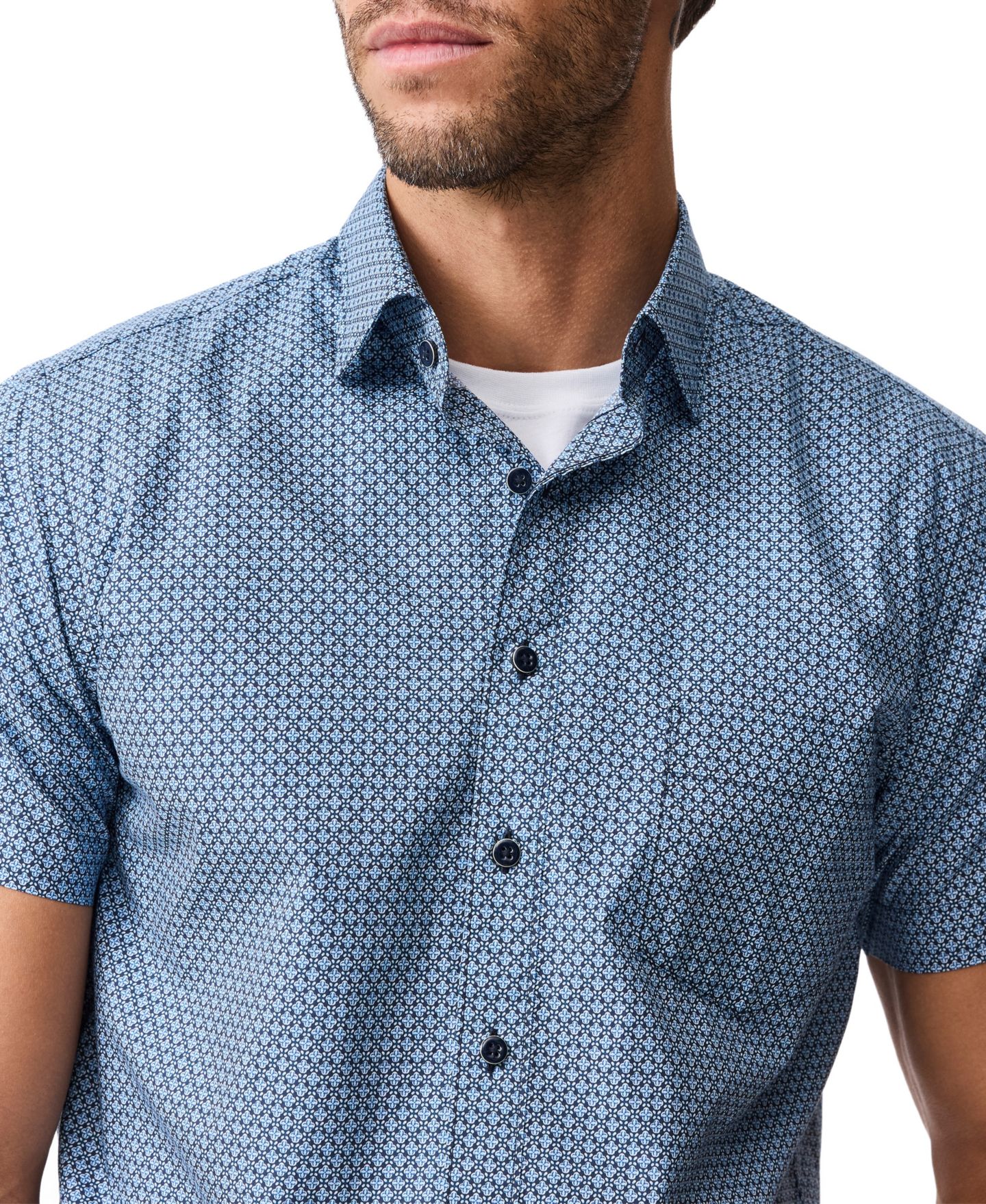 Мужская рубашка Rodd & Gunn Sports Fit Chartwell, цвет: Тёмно-синий — фото 6