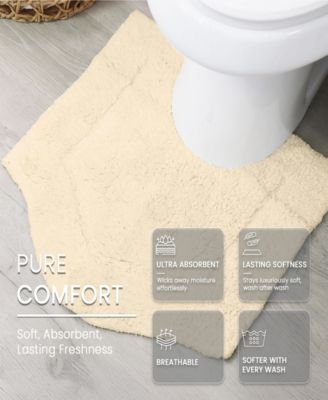 Home Weavers Waterford Contour Bath Rug, 20" x 20"