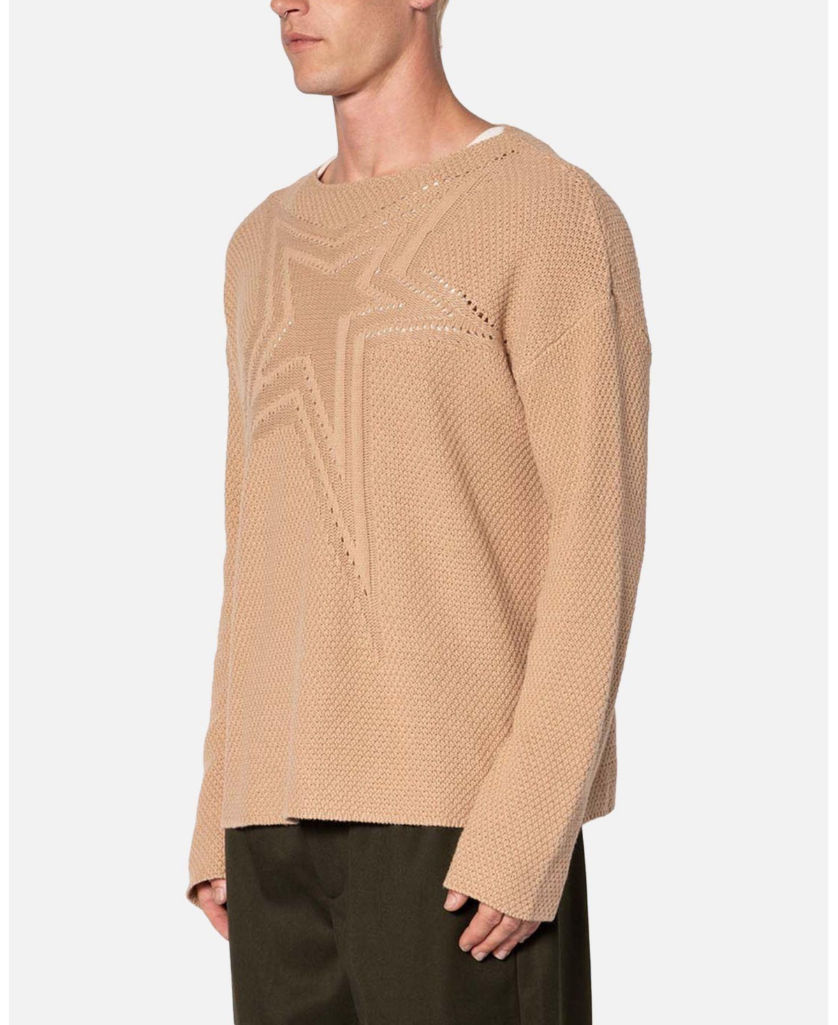 mnml Men's Boat Neck Star Sweater