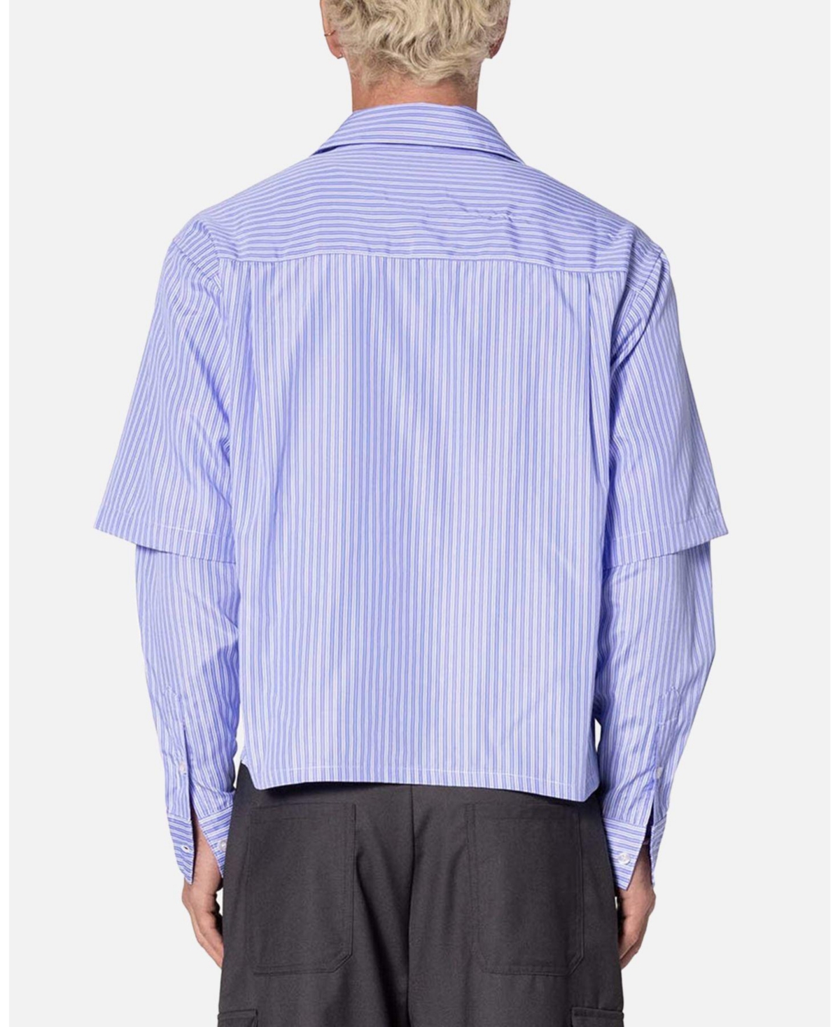 mnml Men's Double Layer Pinstripe Shirt
