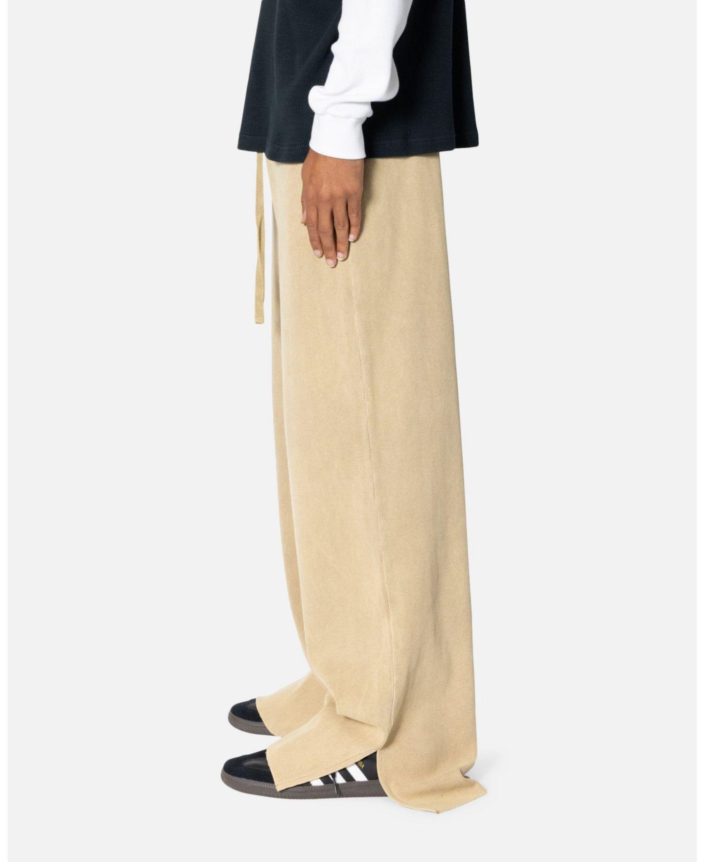 Мужские брюки mnml Ribbed Slinky Sweatpants, цвет: Бежевый — фото 2