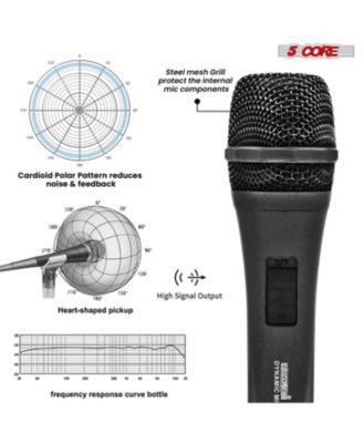 Microphone XLR Dynamic Karaoke Singing Handheld Microfono Professional Vocal DJ Music Mic - 2PCS