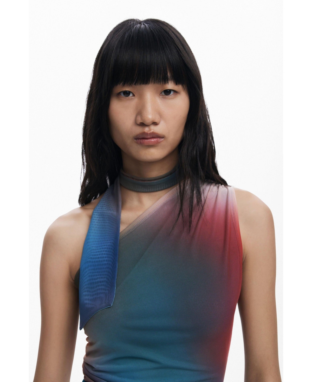 Desigual Women's Knot neckline T-shirt