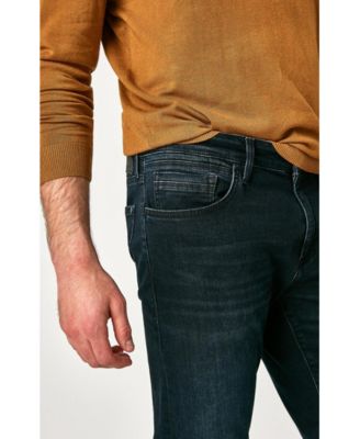 Men's Mavi Jake Slim Leg in Deep Blue-Black Williamsburg