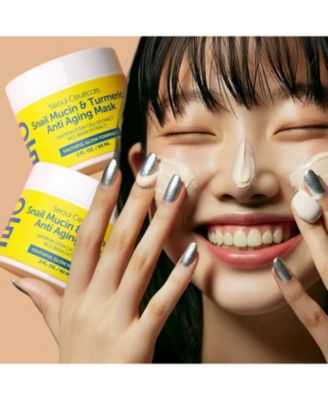 Korean Skin Care Snail Mucin & Turmeric Mask K Beauty Skincare