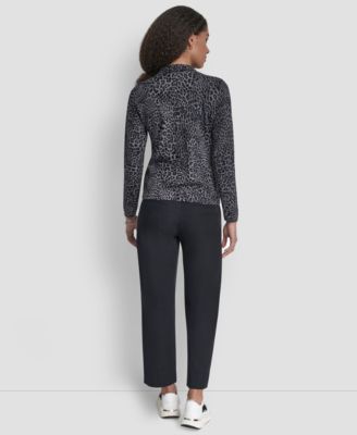 Women's Mini Leopard Print Cardigan Top