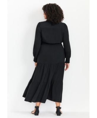 Women's Plus Size Shiloh Tiered Maxi Dress