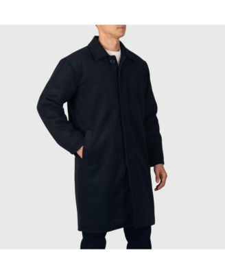 Men's Zach Men s Wool Blend Overcoat – Knee-Length Trench Coat, Runs Large for Layering Over Suits or Sweaters