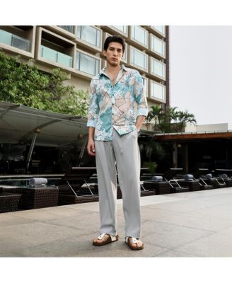 Men's Botanical-Outline Imprint Shirt