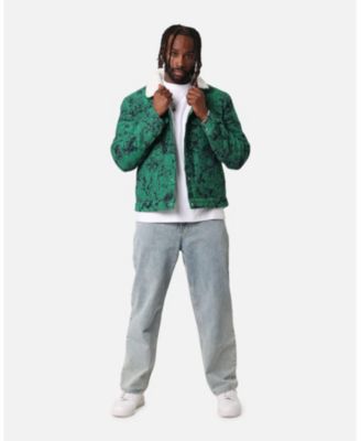 Men's Chelsea Jacquard Sherpa Jacket, Green