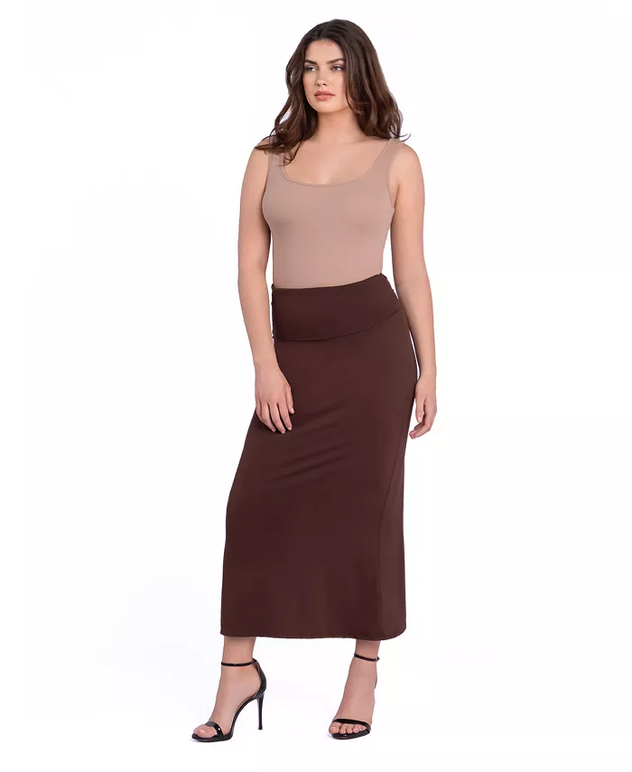 Petite Comfortable Fold Over Maxi Skirt - thumbnail 5