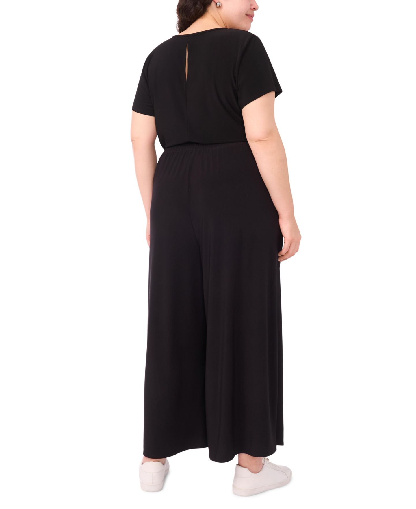 Женская футболка Vince Camuto Plus Size Short-Sleeve T-Shirt, цвет: Насыщенный чёрный — фото 5