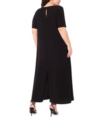 Plus Size Crewneck Maxi Dress