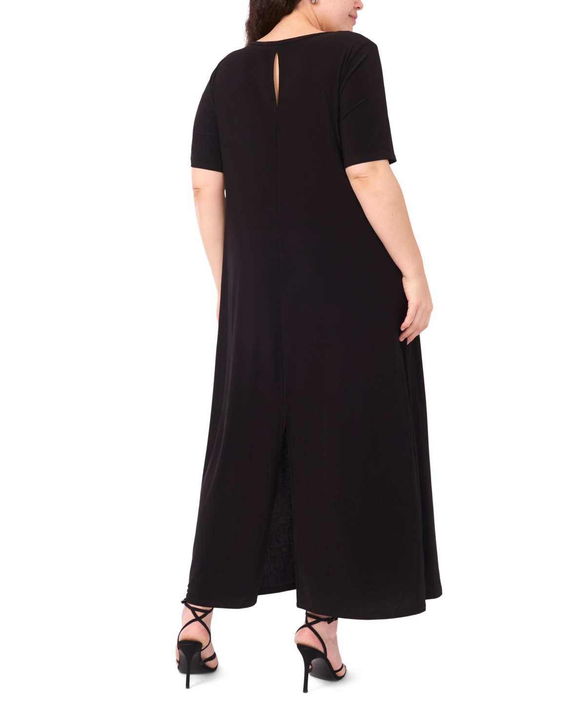 Vince Camuto Plus Crewneck Maxi Dress