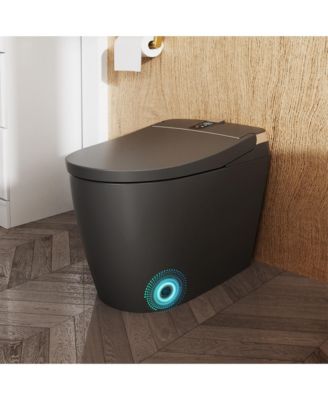 Smart One-Piece Bathroom Fixture with Built-in Water Tank, Heated Seat, Auto Flush, Automatic Lid, Wash and Air Dryer