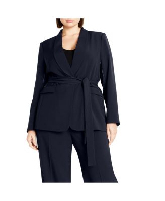 Plus Size Belted Yasmine Jacket
