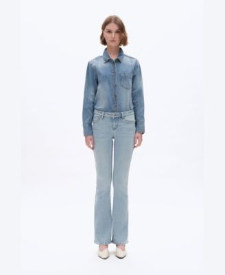 Women's Low-Rise Super Stretch Slim-Fit Bootcut Jeans