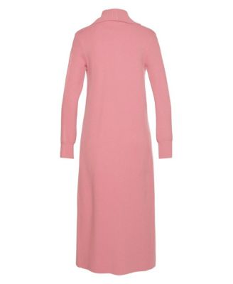 Women's Long Length Knit Cardigan With Pockets