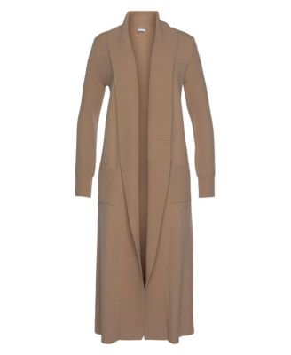 Women's Long Length Knit Cardigan With Pockets