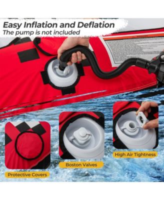Towable Tube with Quick Connector and Drainage for Boating