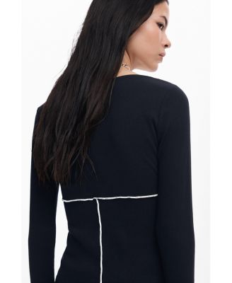 Women's Ribbed seam T-shirt