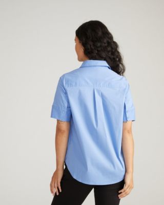 Women's Stretch Poplin Short Sleeve Shirt