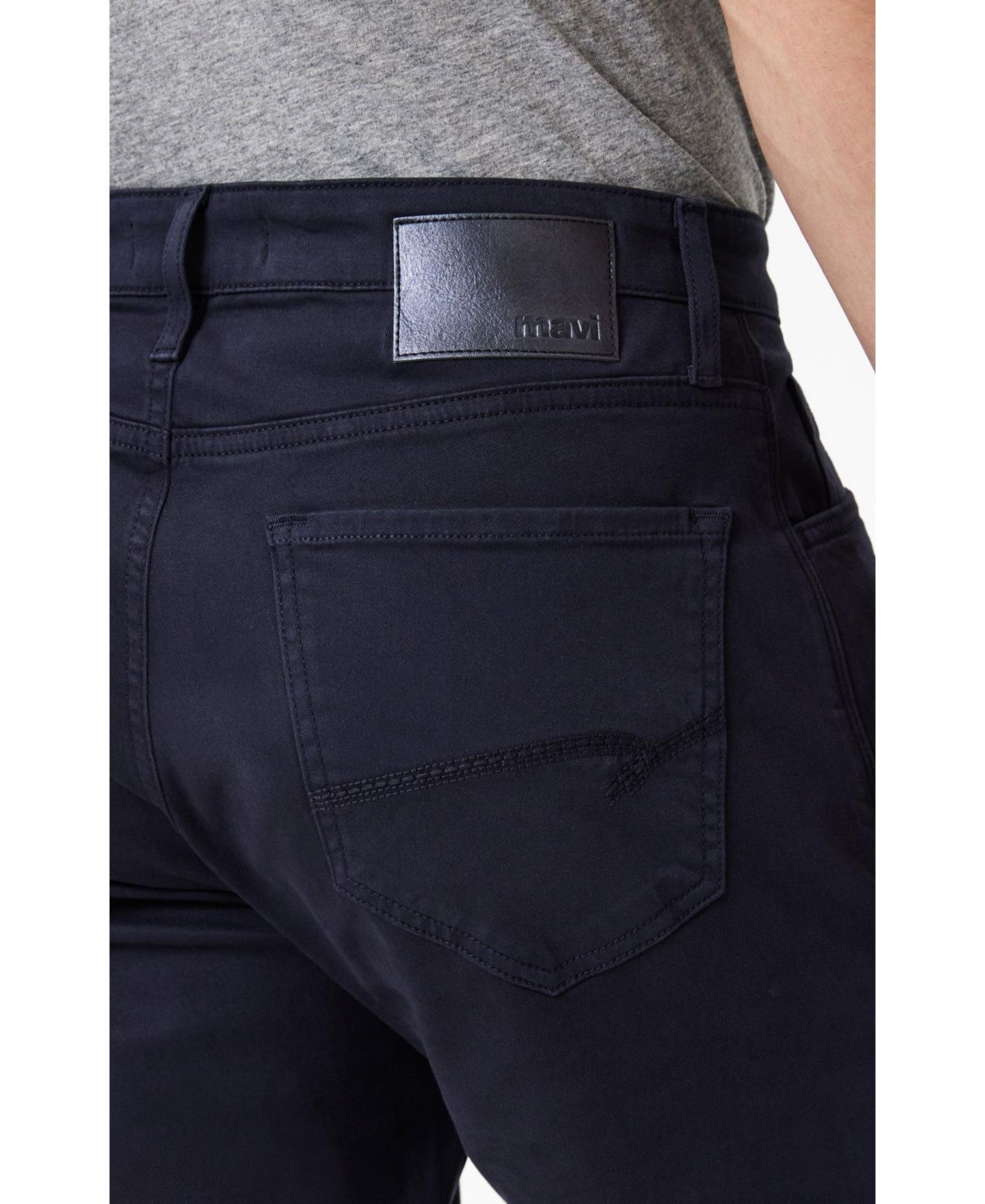 Мужские джинсы Mavi Jeans Zach Straight Leg In Casual Twill, цвет: Тёмный тёмно-синий — фото 4