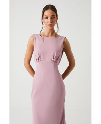 Women's Cowl Back Maxi Bridesmaid Dress