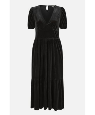 Women's Velvet Midi Dress