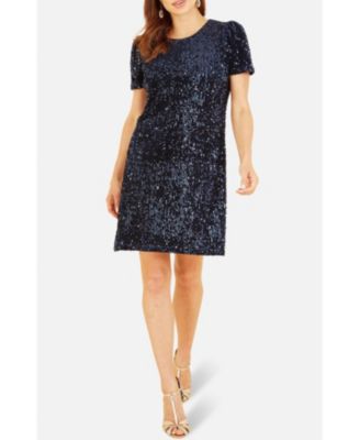 Women's Sequin Tunic Mini Dress