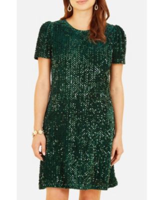 Women's Sequin Tunic Mini Dress